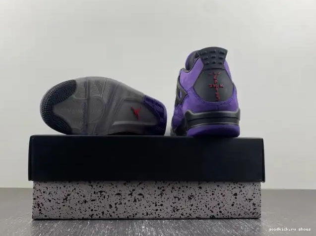 Scott Jordan Air Purple 4 Suede Travis x 0426